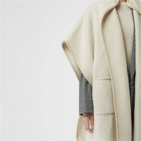 melissa zip-up cape burberry|Wool Cape in Ivory .